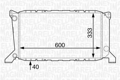 MAGNETI MARELLI 350213122200 -  Радиатор, охлаждение двигателя